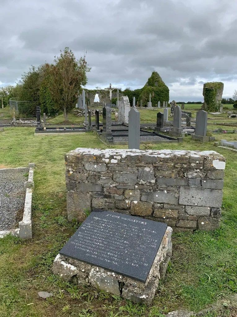 A headstone at Tyone Old Graveyard